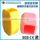 Hot Selling Silicone Washing Clothes Brush Handle Brush Silicone Brush Promotional Gift Lovely Silicone Part thumbnail-5