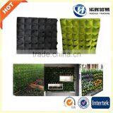 36 Pockets Customize Size Felt Vertical Green Wall thumbnail-1