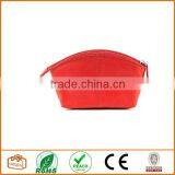 Leather Cosmetic Pouch Red thumbnail-1