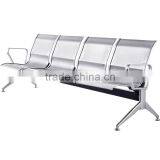 Public Place Cheap Stainless Steel 3-Seater Waiting Chair thumbnail-4
