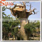 Chinese Factory Wholesale Directly Plastic Tree Trunk Plastic Slide Tree House for Decoration thumbnail-1