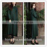 Latest Front Open Shirt Kurta Designs With Long Sleeves Fashion Back Embroidery HSD7685 thumbnail-1