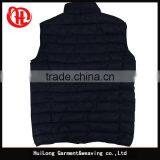 Ready Made Stock Nylon Fabric Men Jacket Winter Vest thumbnail-2
