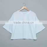 Sublimation blank french terry T-shirt custome design print no minimum quantity real factory