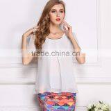 Latest Hot Sell European Summer Hot Sale Style Fashion Women Fancy Casual Lace Lady Shirts thumbnail-1