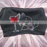 Wholesale Custom Bride To Be Bling Tank Top Women's Cotton Lace Vest Wedding thumbnail-6