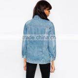 Denim Jacket Vintage Women's Lady Jacket Long Sleeve Jacket thumbnail-2