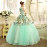 MGOO Hot Sale Designer Dress For Women Prom Long Satin Evening Gown Beautiful Applique Dress L000123 thumbnail-6