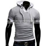 Newest Fashion Summer Hotsale Plain Mens Polo t Shirts Wholesale China Short Sleeve Slim Fit Hood Polo Shirt With Multicolors thumbnail-5