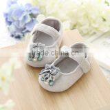 Newborn Baby Clothing Pink Gery Toddler Shoes Flowers Fashion Baby Girl Shoes thumbnail-1