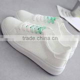 Zm35609a Ladies Fancy Footwear Summer White Casual Canvas Shoes thumbnail-1