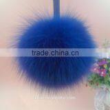 2016 Fashion Cheap Price Bag or Garment Charm 12cm Fox Fur Ball Keychain thumbnail-2