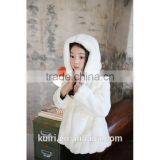 New 2016 Fashion Children's Faux Fur Coat Baby Girls Autumn and Winter Warm Thick Long HoodedFaux Fur Outwear Jackets thumbnail-3