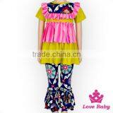 2017 New Design 2pcs Children Clothing Set Shrot-sleeve Long Pants Hat Hairband Baby Set Smocked Baby Girls Bedding Sets thumbnail-1