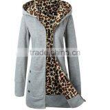 Hot Sale Custom Made Latest Womens Brushed Long Warm Thick Winter Fleece Hoodies thumbnail-3