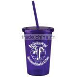 USA Made 20 oz Single Wall Tumbler With Straw And Screw-On Lid - BPA/BPS-free and Comes With Your Logo thumbnail-4