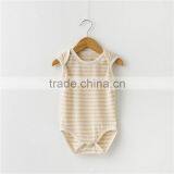 Wholesale 100% Organic Cotton Sleeveless Infant Onesie Baby Clothes Custom Logo thumbnail-1