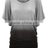Autumn Europe and the United States Foreign Trade Easy Leakage Shoulder Lady T-shirt With Short Sleeves thumbnail-5