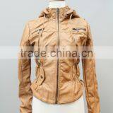 Lady pu Leather Jacket/motorcycle Blazer #LPU0307 thumbnail-6