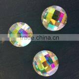Crystal AB Round Shiny Glass Flat Back Rhinestone Crystal Stone thumbnail-3