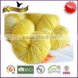 Fresh Yellow Soft 50% Wool 50% Acrylic Yarn for Knitting Warm Sweaters thumbnail-1
