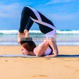 New Custom Polyester Spandex Plain Sports Yoga Pants Female Fitness Active Wear Women Sports Leggings thumbnail-2