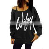 Women Clothing Wholesale Custom Women Blouses Tshirt Trendy Casual Girls Long Sleeve T Shirts thumbnail-1