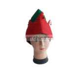 christmas funny man woman hat adult felt elf top hat with jingle bells