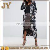 2017 Spring Summer Autumn Women Fashion Long Floral Print Duster Coat Ladies' Apparel From China Supplier thumbnail-3