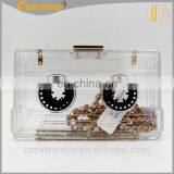 ShenZhen Ladies New Wholesale the Tape Pattern Acrylic Clutch