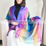 New Minority Style Summer Cotton Flax Paisley Jacquard Decoration Scarf for Girl thumbnail-1