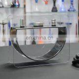 HQP-SY03 HongQiang Wholesale Acrylic Round Shape Hookah Gift Set With LED Light thumbnail-1