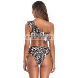2020 Two Pieces One Shoulder Brazilian Sexy Ladies Push-up Women Swimwear Swimsuit Beachwear Bathing Suit thumbnail-2