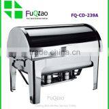 Gold Roll Top Stainless Steel Electric Buffet Chafing Dish for Hotel thumbnail-4