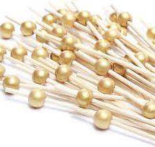 Wooden Cocktail Picks Fancy 100 Pack Appetizer Toothpicks Cocktail Skewers thumbnail-1
