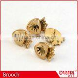 Enamle Lion Logo Metal Badge Straight Brooch Pin for Men thumbnail-1