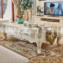 Canada Wooden TV Stands Luxury Marble Table Set Solid Wood Carving Multi-Size Optional thumbnail-5