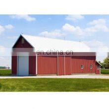 Hot Sale Steel Structure Truss Purlin Barn Shed Galpon Pole Barn for Horse/sheep/cow