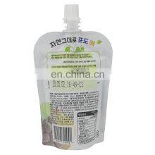 Custom Print Shaped Juice Spout Pouch Drinks Stand up Plastic Packaging Bag Aluminum Foil Doypack With Top thumbnail-3