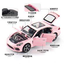 1/32 Panamera Model Sports Car Pink Die Cast Car Toy Alloy Simulation Pull Back Car Toy thumbnail-4