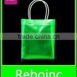 OEM New Design Green Pvc Plastic Bag for Swimwear Shopping Bag