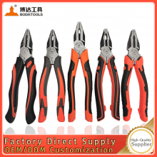 BODA industrial-grade steel 8 inches and 9inches off-center and labor-saving steel wire pliers support OEM customization