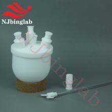 Chemically Stable 500ml PTFE Multi-Joints Round-Bottom Flask Used With Stirring Paddle thumbnail-1