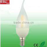 2016 Hot-selling Led Filament Bulb 2.2W 110lm/w Led Candle Bulb Made in China