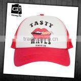 Promotional New Design 100% Cotton Cap 5 Panel Curved Bill Custom Printing Trucker Hat