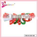 2014 Hot Sale no Fade Colourful Handmade Frizzy Dot Ribbon Christmas Hair Barrette (SHS--008) thumbnail-2