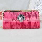 2015 New Fashion Many Colors Water Ripple Long PU Leathwe Women Purse Wallet Card Holder Phone Handbag thumbnail-4