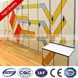 10 years warranty wooden grain six door high abrasion resistance formica hpl popular club locker