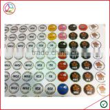 High Quality Number Stickers For Poker Chip