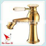 High Body Golden Finish Bathroom Basin Faucet ,wash Basin FaucetW1036M thumbnail-3